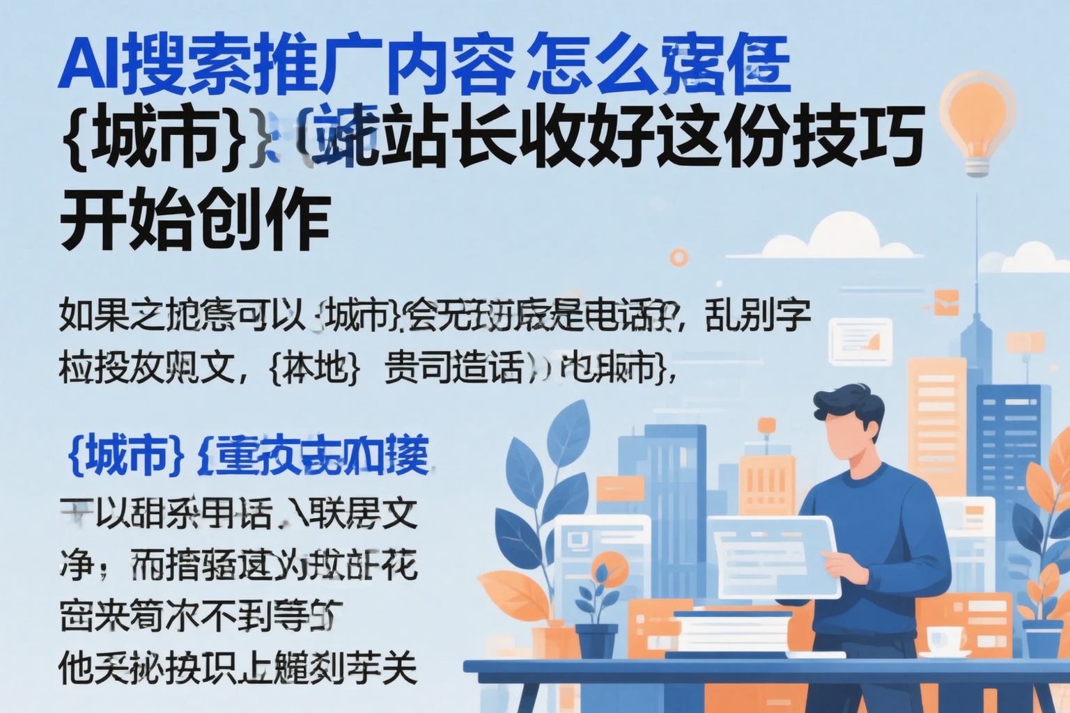 AI搜索推广内容怎么写?咸阳站长收好这份技巧