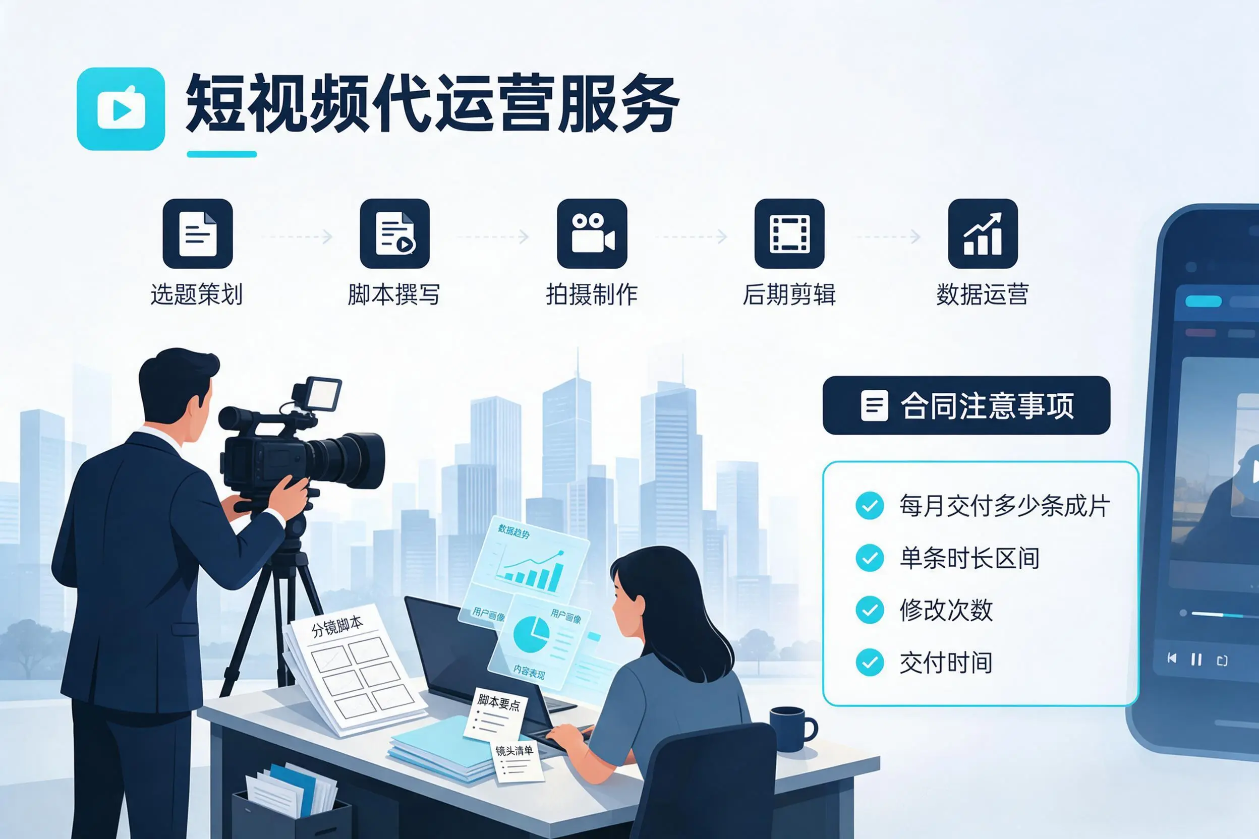 短视频代运营包含哪些服务？咸阳企业常见问题科普