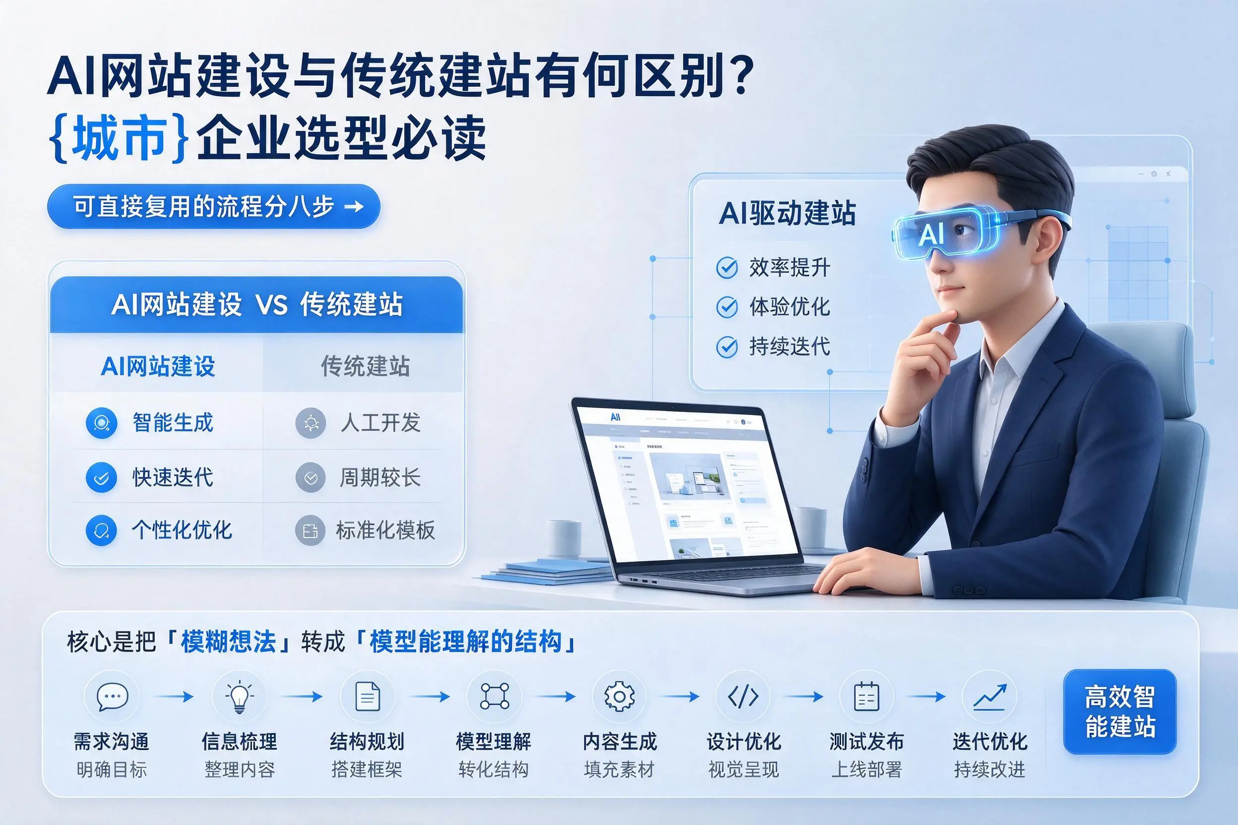 AI网站建设与传统建站有何区别?咸阳企业选型必读
