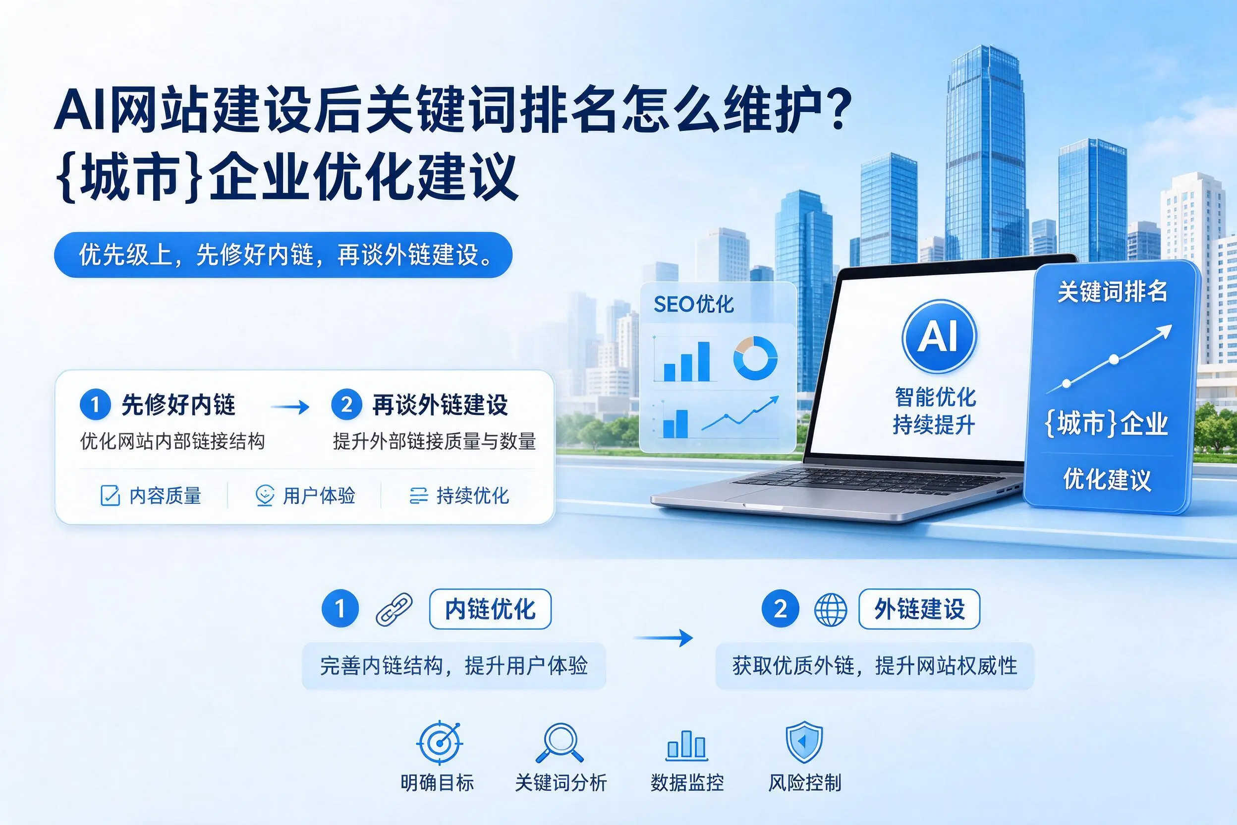 AI网站建设后关键词排名怎么维护?咸阳企业优化建议